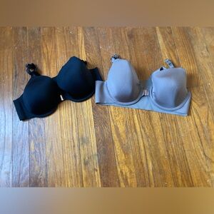 Soma Vanishing 360 Perfect Coverage Bra Front Close Size 34C Lot of 2 Adjustable